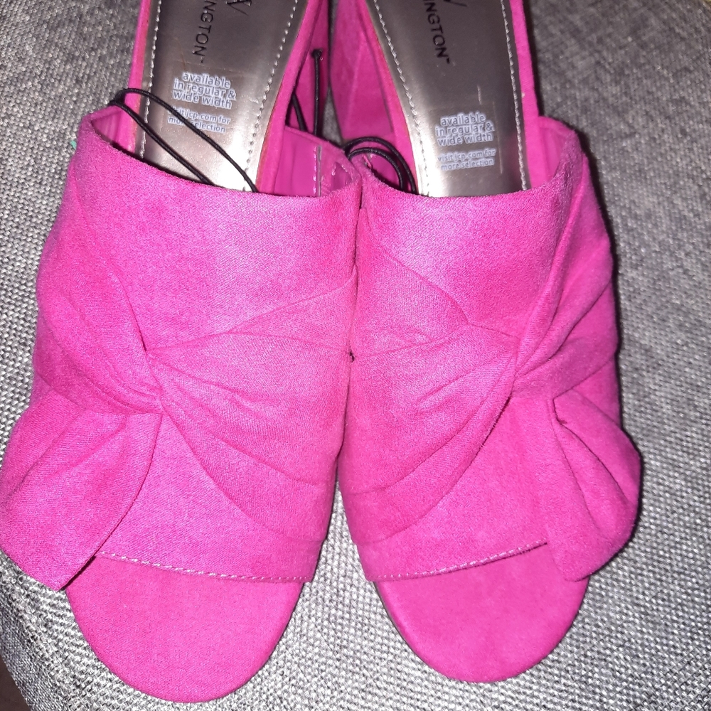 Hot pink sandals